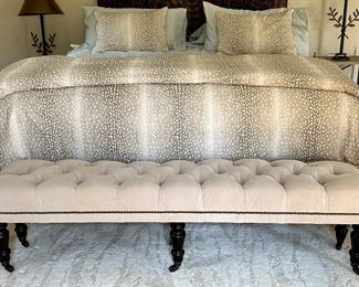 Pottery Barn Bench with Nailhead Trim