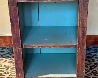 Antique Cupboard, Blue Interior