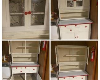 Vintage kitchen cupboard with pull out shelf 