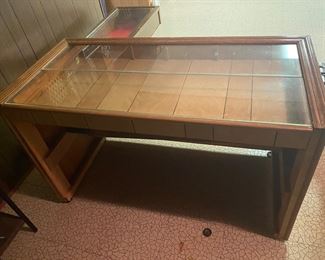 Vintage shadow box desk