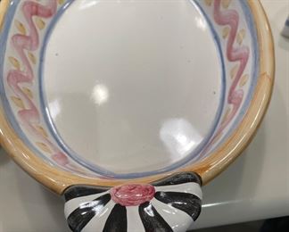McKenzie Childs of au gratin plate