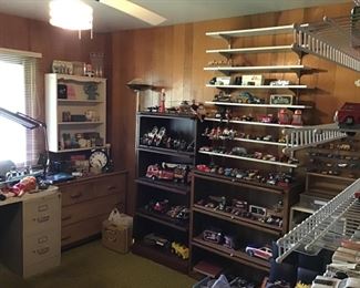 Cars helicopters motorcycles small to large! Plus Vintage bank collection