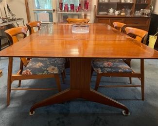 Side view of mid century modern table legs