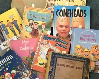 Tons of vintage kids books, plus collecting books, adult books, and bibles, too many to photograph