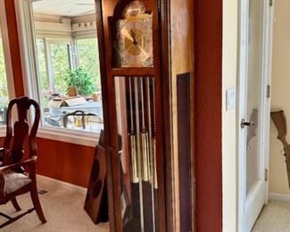 Grandfather clock with new movement and 1 year warranty