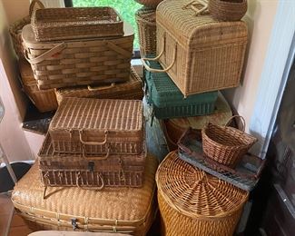 Baskets of all shapes & vintages.