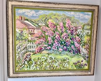 Landscape with flowers 