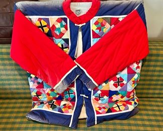 Chinese quilted and embroidered jacket 