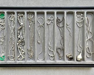 Sterling silver chains and bracelets 