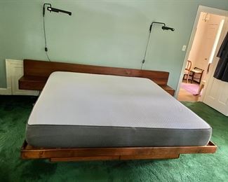 MCM king sized bed and 'Casper' king sized mattress