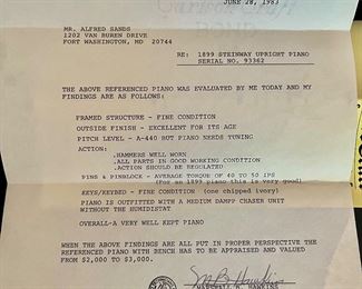 Steinway Piano description 