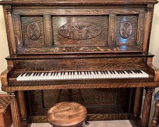 antique piano
