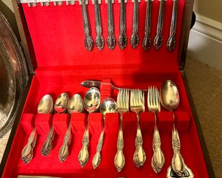 Wm Rogers IS Victorian Rose in chest 