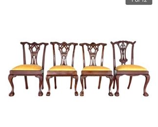 4 Vintage Mahogany Hepplewhite chairs 
Sales price $280