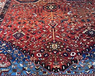 Unusual design Old Persian Bakhtirari 
Size is 12 ft by 14 ft