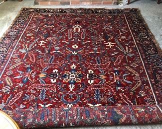 Antique Persian Heriz 
Size is 8 by 11 feet 