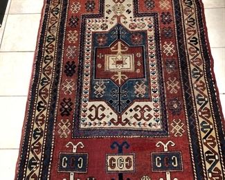 Antique Kazak 
Size is 3.5 by 5 ft