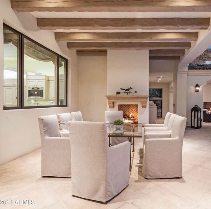 RESTORATION HARDWARE OUTDOOR BELGIAN TRACK ARM SLIPCOVERED DINING CHAIRS