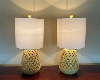 Basketweave Lamps