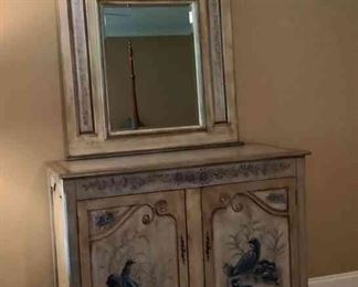 Bird Cabinet and Mirror
