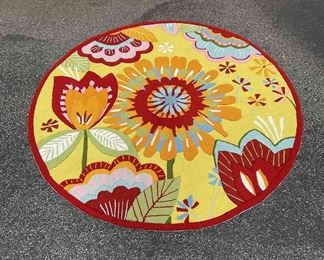 Nourison Floral Circle Rug 