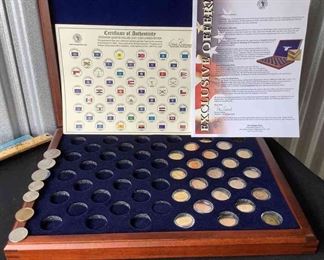 Statehood Quarter Dollars 24 KT Gold Edition