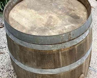 Wine Barrel Table