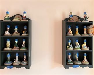 Brown Bag Cookie Stamps and solid wood display cases