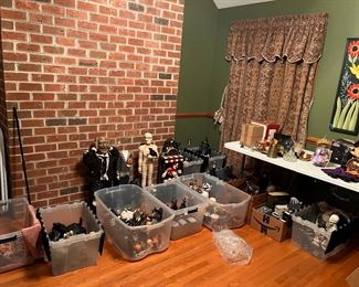 100’s of indoor and outdoor Halloween decorations 