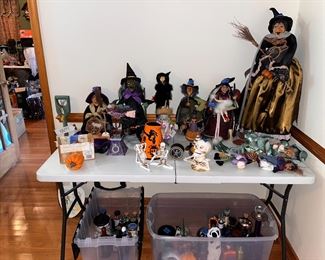 Kitchen Witch Collection; Cast Iron Piggie Banks; Huge Halloween decor (indoor & outdoor) collection 