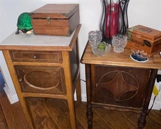 Side Tables Porcelain Lined and Copper Lined