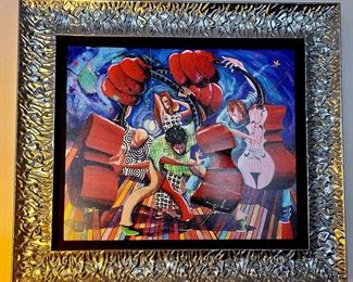 Marcus Glenn Three Brass and a Lady Signed Signed & COA