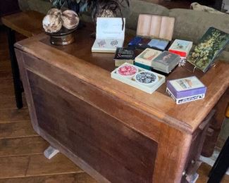 Drop Leaf Table with Drawers