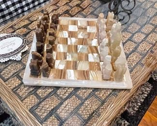 Marble Alabaster Chess Set