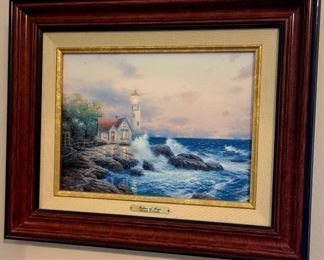 Thomas Kinkade Beacon Of Hope COA, Signed 