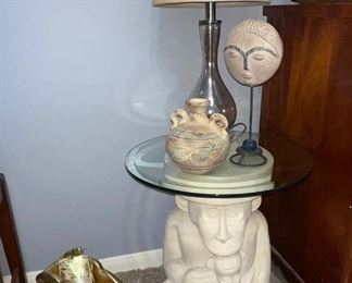 Stone Monkey Glass Top Table