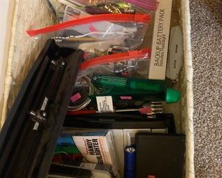 Variety of Office Supplies Calculates, Staplers, and More