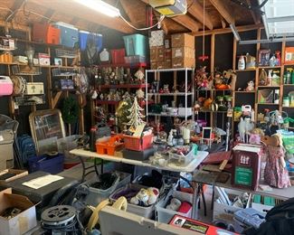 Garage is Packed and Stacked with Stuff