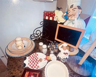 Kitchen Chef Kitchen Dishes and Nick Nacks