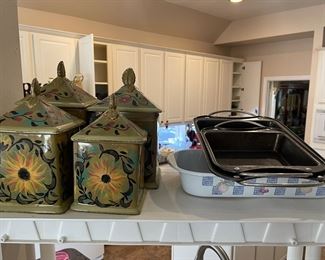 Sunflower Canister Set, Baking Pans