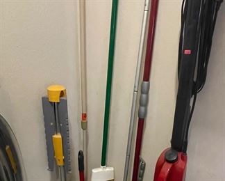 Steamer Mop, Brooms, Clothes Hanger, Dusters