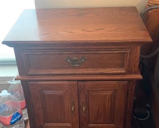 2 Matching Solid Wood Nightstands