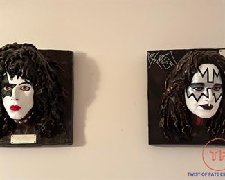 KISS Illusive Originals 3D Wall Plaque Head Busts (SET OF 4)