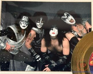 KISS "Rock and Roll All Nite" Limited Edition 24KT Gold Plated Record