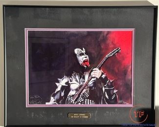 GENE SIMMONS "No Beast So Fierce" Limited Edition Bailey Art Framed Print (312/1000)