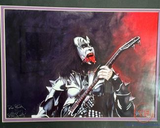 GENE SIMMONS "No Beast So Fierce" Limited Edition Bailey Art Framed Print (312/1000)