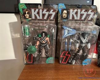 KISS Peter Criss and Ace Frehley Action Figures