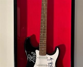 KISS Autographed Guitar by 4 ORIGINAL Members (GENE SIMMONS, PAUL STANLEY, ACE FREHLEY, and PETER CRISS)