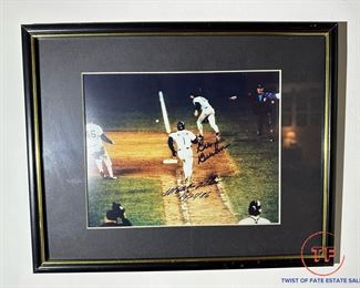 BILL BUCKNER & MOOKIE WILSON Signed Photo with COA