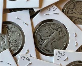 Walking Liberty SILVER Half Dollars
